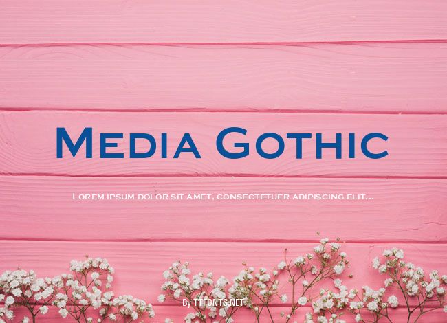 Media Gothic example